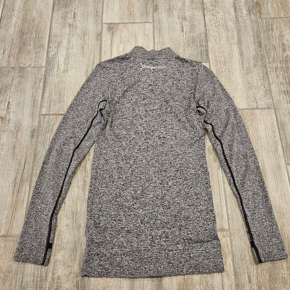 Orange Theory Track Jacket Womens S Fitted Lightweight Athletic Grey Full Zip - Picture 6 of 9